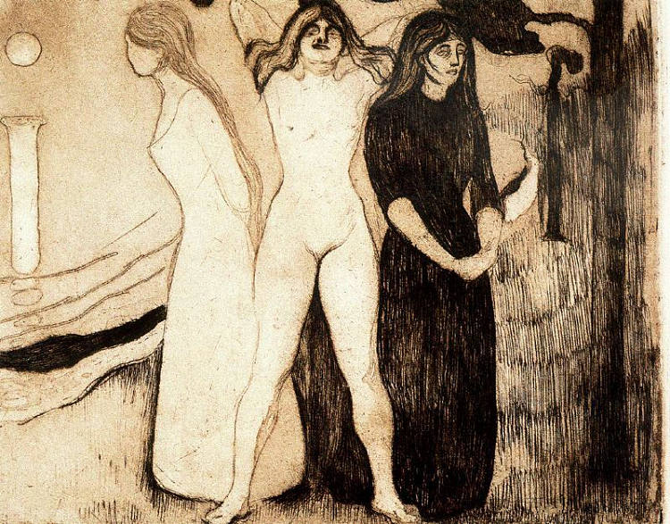 妇女 The Women (1895),爱德华·蒙克