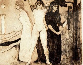 妇女 The Women (1895)，爱德华·蒙克