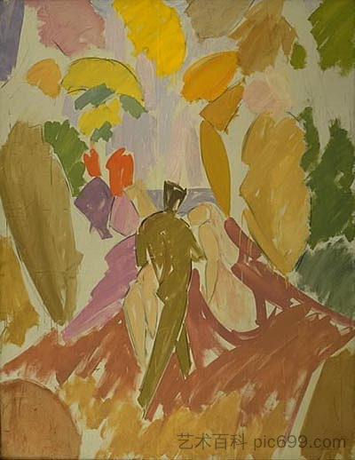 动物和若虫 Faun and Nymph (1940 - 1941),爱德华韦伊