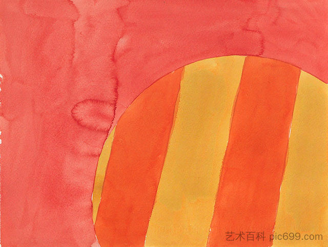 无题203（水彩球） Untitled 203 (watercolor ball) (1965)，爱德华·阿维迪西安