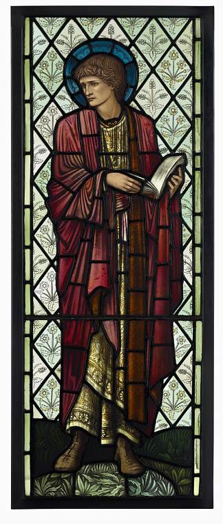 圣保罗，曼彻斯特钱德尔皇家医院教堂的窗户 St Paul, window from the Chapel of Cheadle Royal Hospital, Manchester (c.1892; United Kingdom                     )，爱德华·伯尔尼·琼斯