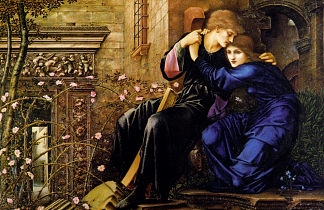 废墟中的爱情 Love Among the Ruins (1894)，爱德华·伯尔尼·琼斯