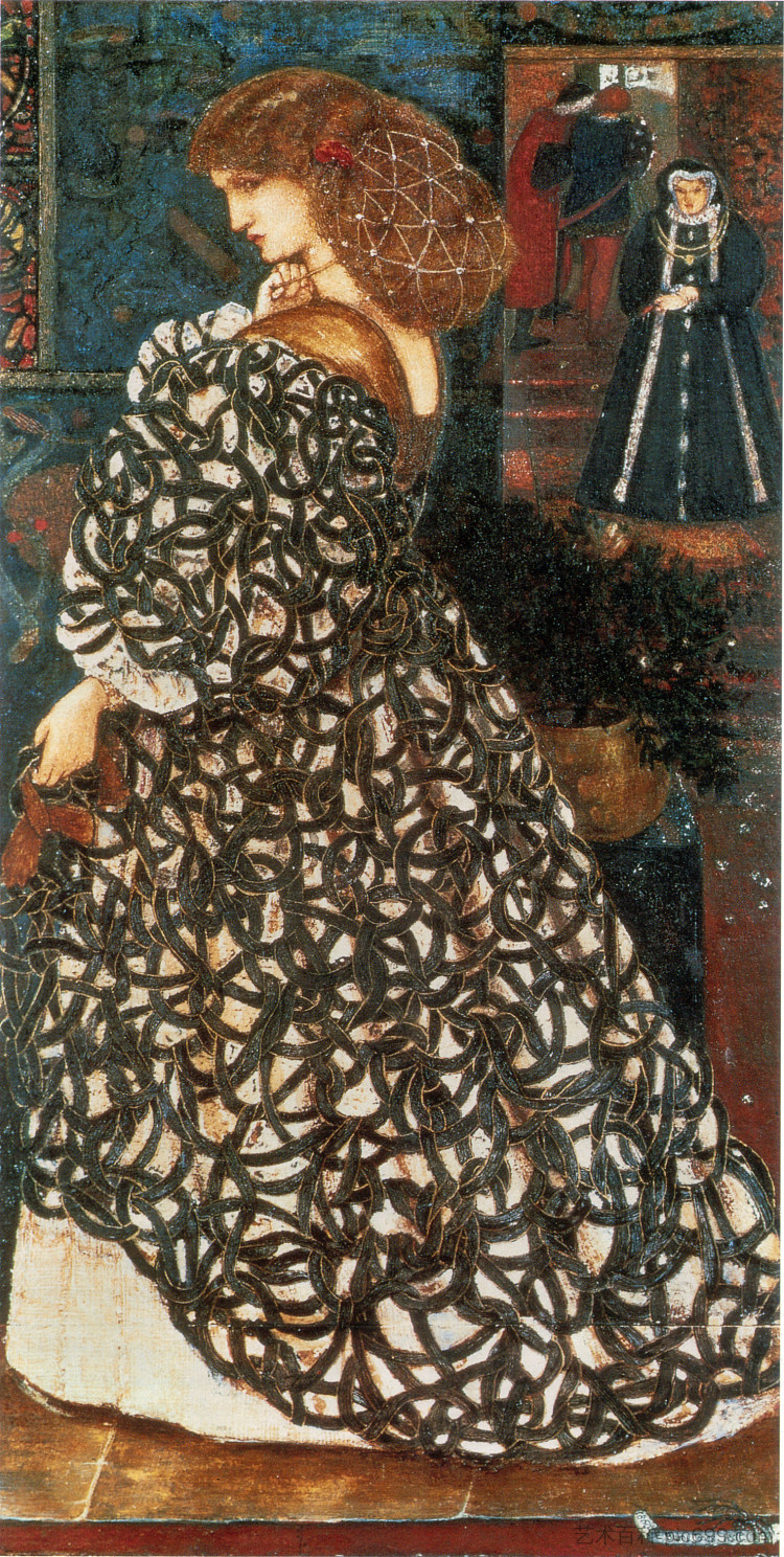 博克的西多尼亚 Sidonia von Bork (1860),爱德华·伯尔尼·琼斯