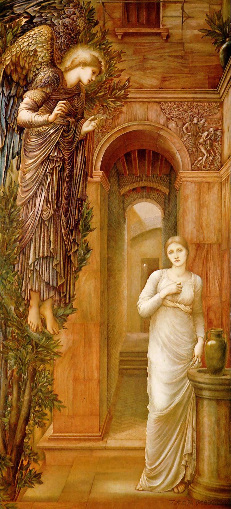天使报喜 The Annnciation (1879),爱德华·伯尔尼·琼斯