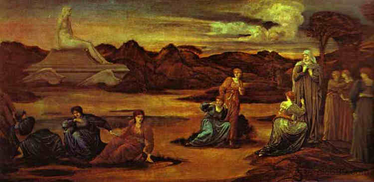 金星逝去 The Passing of Venus (c.1875)，爱德华·伯尔尼·琼斯