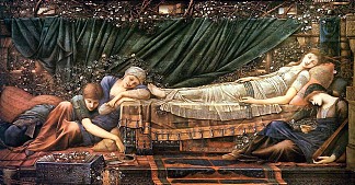 睡美人 The Sleeping Beauty (1870 – 1890)，爱德华·伯尔尼·琼斯