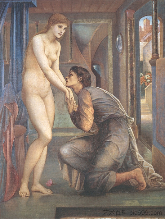 皮格马利翁与形象IV：灵魂获得 Pygmalion and the Image IV: The Soul Attains (1875 - 1878)，爱德华·伯尔尼·琼斯