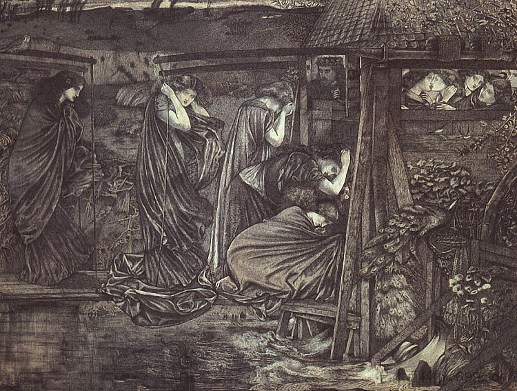 聪明和愚蠢的处女 The Wise and Foolish Virgins (1859)，爱德华·伯尔尼·琼斯