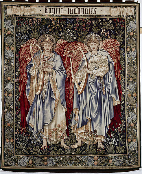 天使赞美 Angeli Laudantes (1894),爱德华·伯尔尼·琼斯