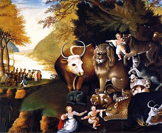 和平王国 Peaceable Kingdom (1834)，爱德华·希克斯