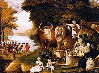 和平王国 Peaceable Kingdom (1834)，爱德华·希克斯