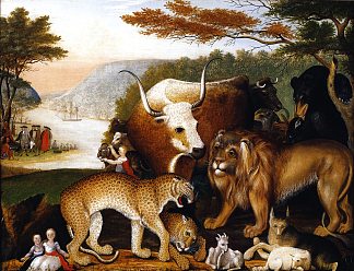 和平王国 Peaceable Kingdom (1844)，爱德华·希克斯