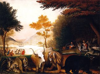 和平王国 Peaceable Kingdom (1846)，爱德华·希克斯