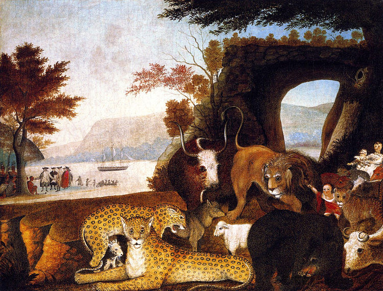 和平王国 Peaceable Kingdom (1847)，爱德华·希克斯