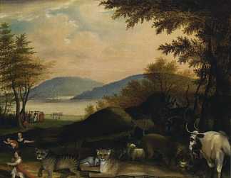 和平王国 Peaceable Kingdom (1849)，爱德华·希克斯