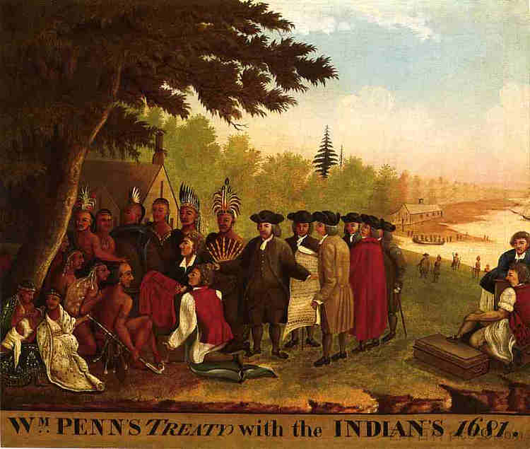 宾夕法尼亚条约 Penn's Treaty (1847)，爱德华·希克斯