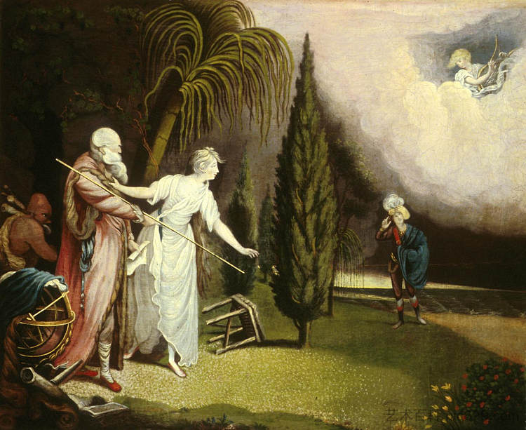 从暴风雨看 View from the Tempest (1825),爱德华·希克斯