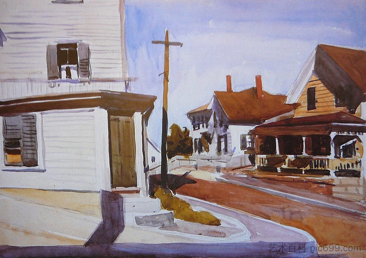 街角 Street Corner (1923),爱德华·霍普