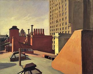 城市屋顶 City Roofs (1932)，爱德华·霍普
