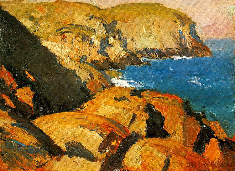 布莱克黑德,蒙希根 Blackhead, Monhegan (1916 - 1919),爱德华·霍普