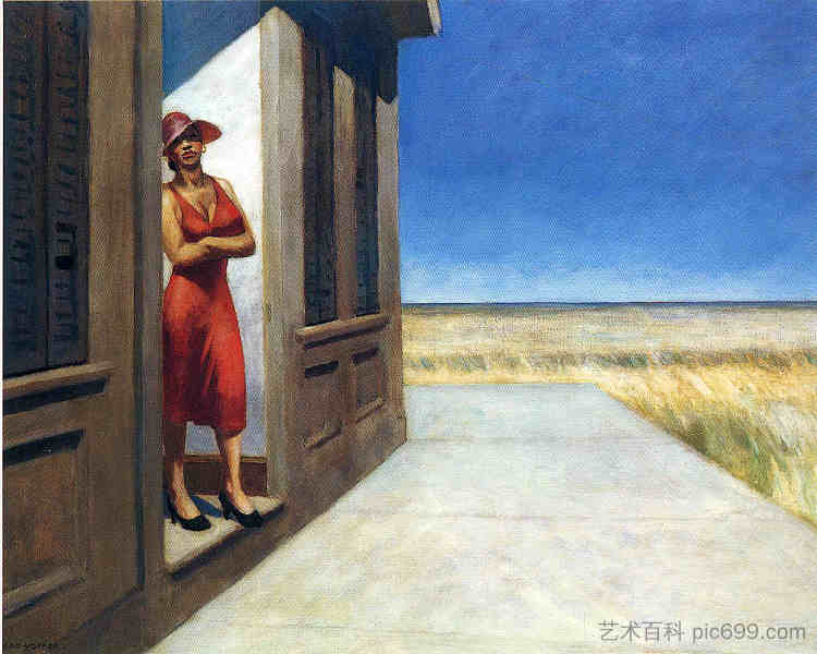 南卡罗来纳州早晨 South Carolina Morning (1955)，爱德华·霍普