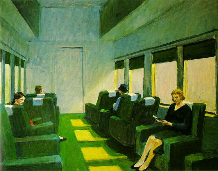 椅子车 Chair Car (1965)，爱德华·霍普