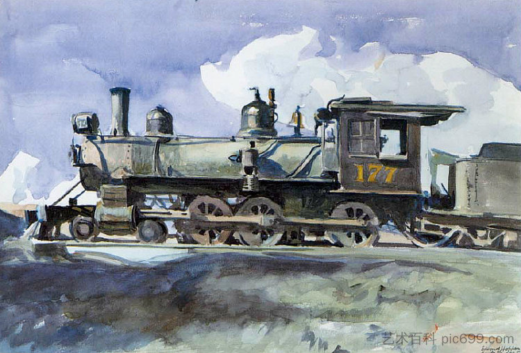 D. & R. G. 机车 D. & R. G. Locomotive (1925),爱德华·霍普
