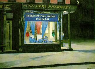 药妆店 Drug Store (1927)，爱德华·霍普
