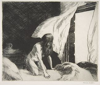晚风 Evening Wind (1921)，爱德华·霍普