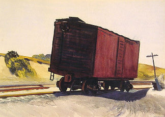 特鲁罗的货车 Freight Car at Truro (1931)，爱德华·霍普
