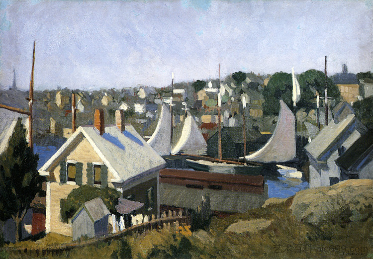 格洛斯特港 Gloucester Harbor (1912),爱德华·霍普