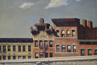 从威廉斯堡大桥出发 From Williamsburg Bridge (1928)，爱德华·霍普