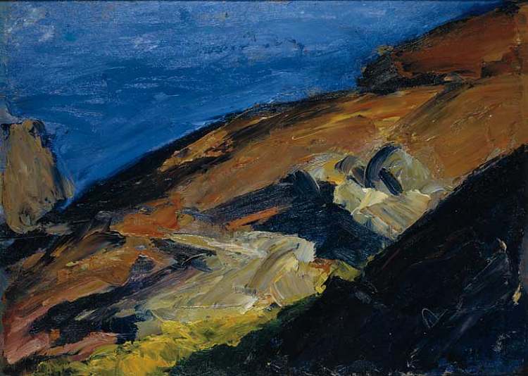 Rocks and Shore Rocks and Shore (c.1916 - c.1919)，爱德华·霍普