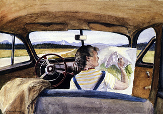 乔在怀俄明州 Jo In Wyoming (1946)，爱德华·霍普