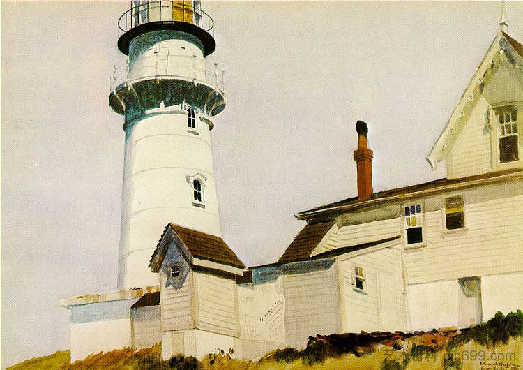两盏灯的光 Light at Two lights (1927),爱德华·霍普
