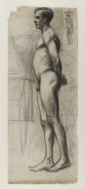 男性裸体 Male Nude (c.1903 – c.1904)，爱德华·霍普