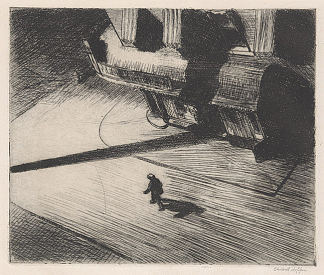 夜影 Night Shadows (1921; United States                     )，爱德华·霍普