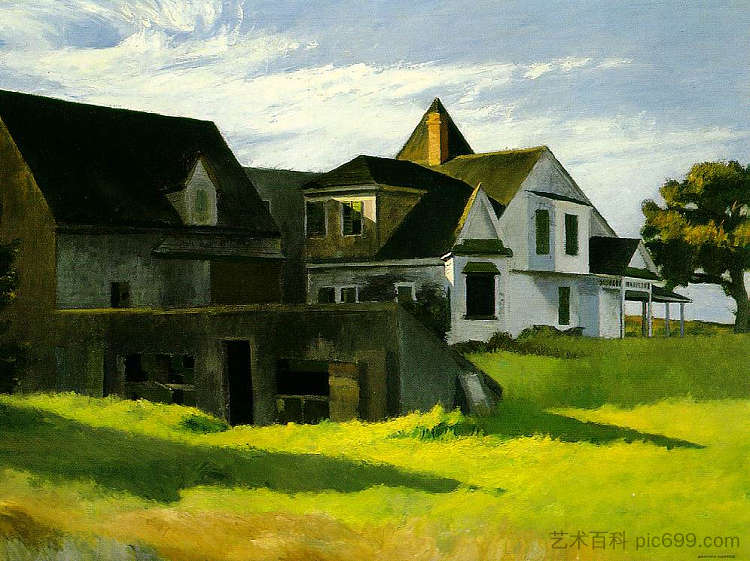 鳕鱼角下午 Cape Cod Afternoon (1936)，爱德华·霍普