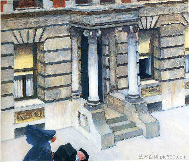 纽约路面, New York Pavements, (1924),爱德华·霍普