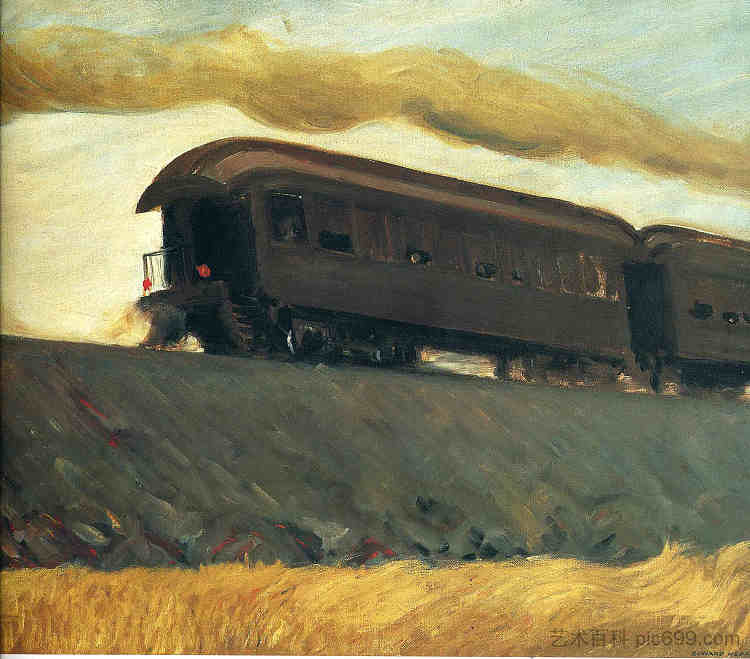 铁路列车 Railroad Train (1908),爱德华·霍普