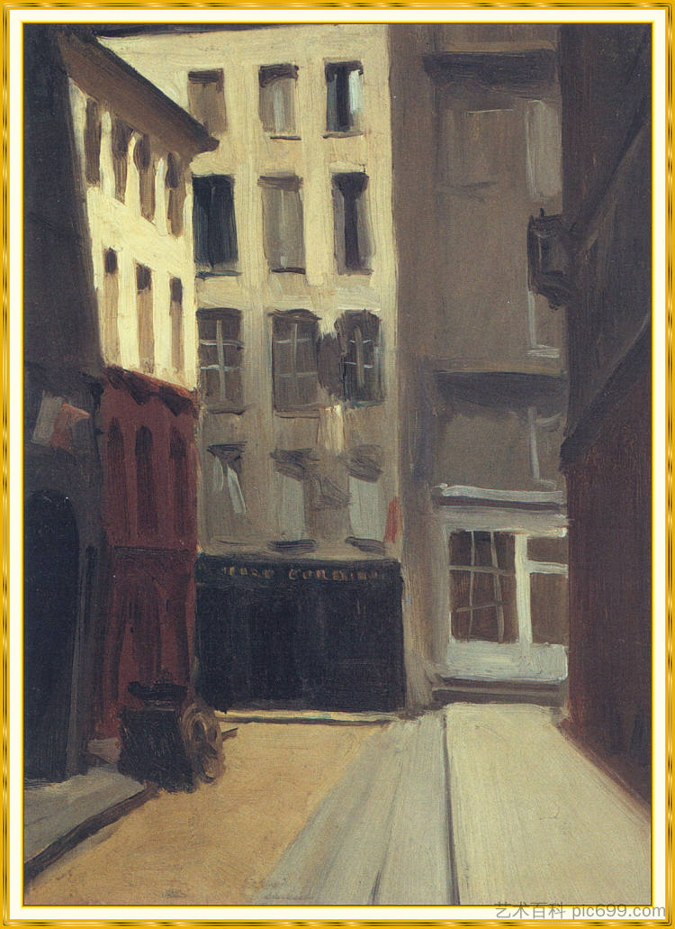 巴黎街 Paris Street (1906)，爱德华·霍普