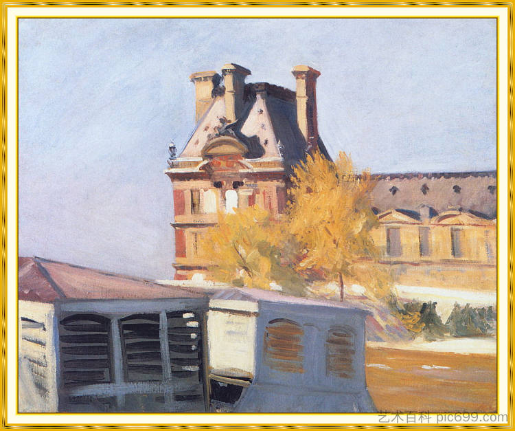 植物馆 Le Pavillon de Flore (1909),爱德华·霍普