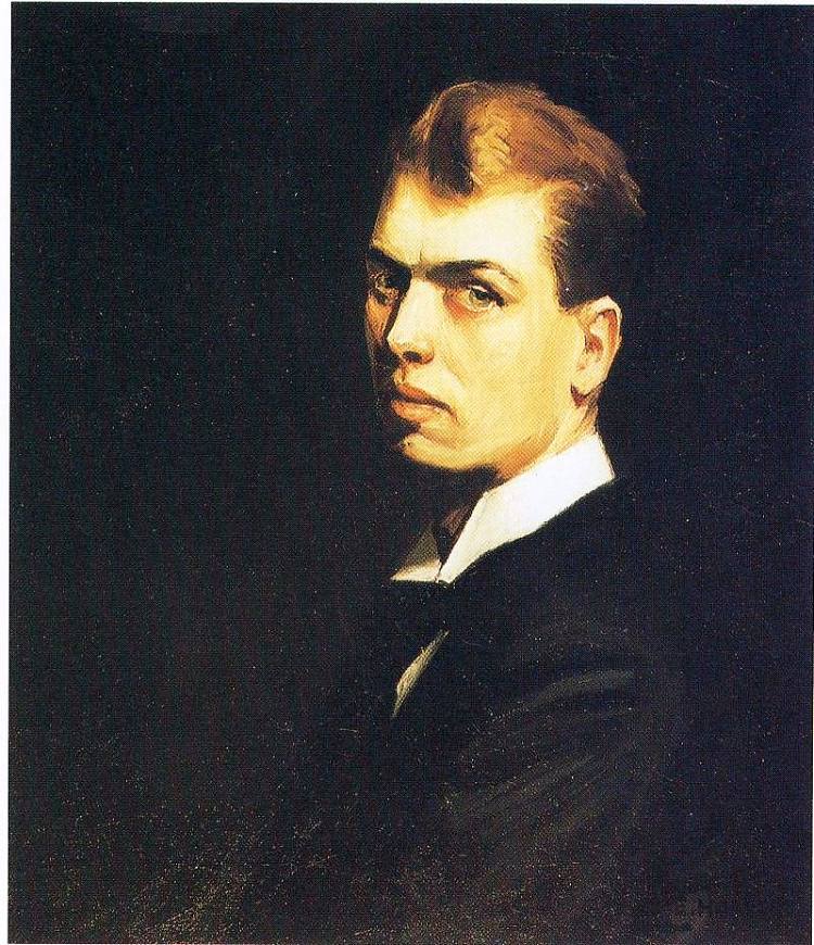 自画像 Self-Portrait (1903 - 1906)，爱德华·霍普