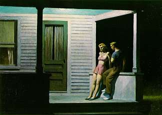 夏夜 Summer Evening (1947)，爱德华·霍普