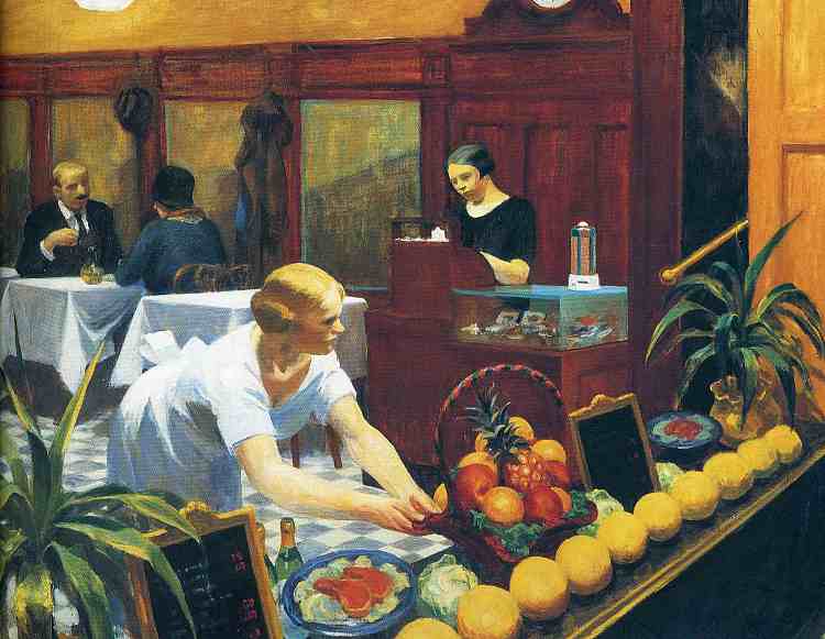 女士餐桌 Table for Ladies (1930)，爱德华·霍普