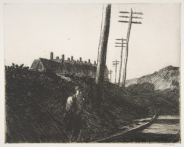 铁路 The Railroad (1922)，爱德华·霍普