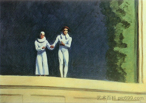 两位喜剧演员 Two Comedians (1965),爱德华·霍普