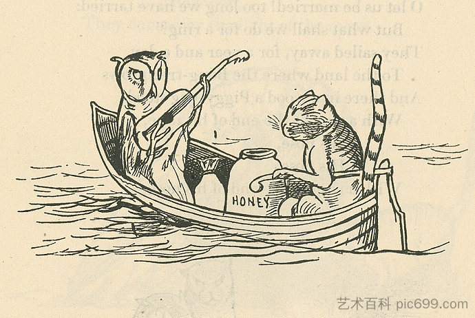 猫头鹰和猫咪 The Owl and the Pussycat，爱德华·里尔