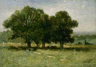 景观 Landscape (1889)，爱德华·米切尔·班尼斯特