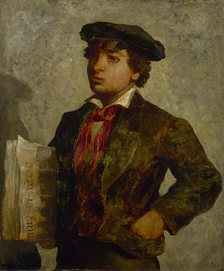 报童 Newspaper Boy (1869)，爱德华·米切尔·班尼斯特